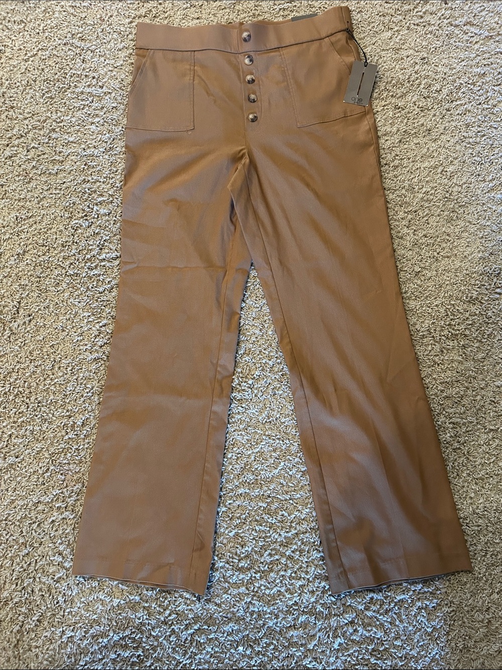 One by Chapter One Pants – Brown High Waisted Slim Flare | NWT